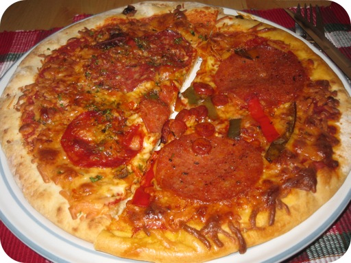 Pizza Salami en Pizza Anti-Pasti