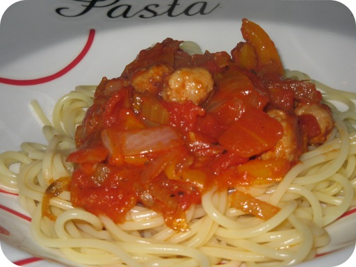 Spaghetti met Balletjes en Tomatensaus