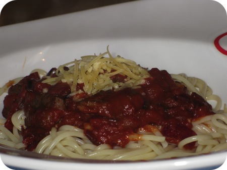 Spaghetti met Biefstuk