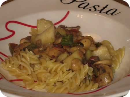 Pasta met Champignons en Pecannoten
