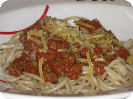 Spaghetti met Tomaat en Zongedroogde Tomaat