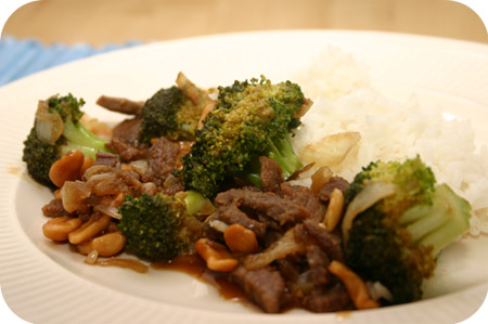 Rijst met Broccoli in Zoete Sojasaus