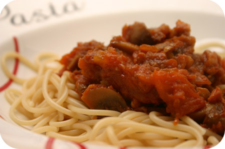 Spaghetti met Stoofvlees