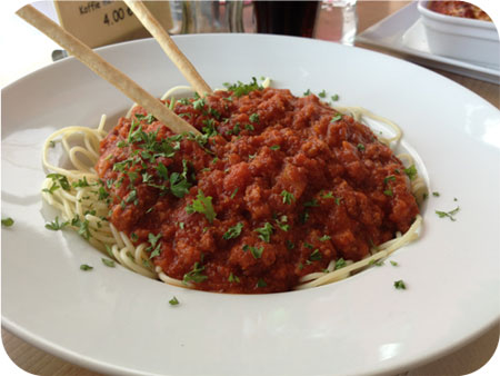 Cho-Ka-Tee in Hasselt spaghetti bolognese