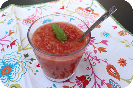 Gazpacho, een koud, zomers soepje