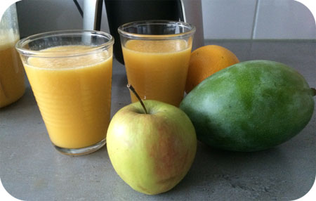 Mangosap met Sinaasappel, Banaan en Appel
