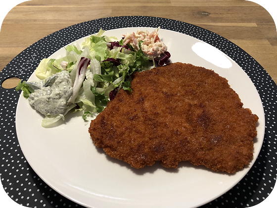 Duitse Schnitzel met Salade