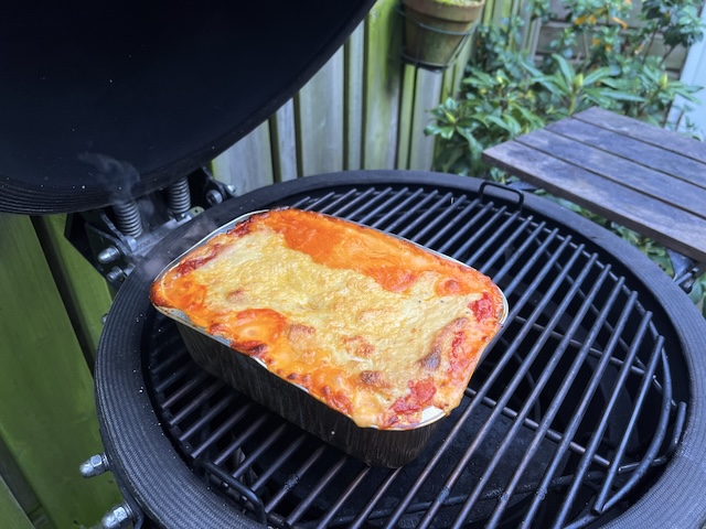 Lasagne van de BBQ